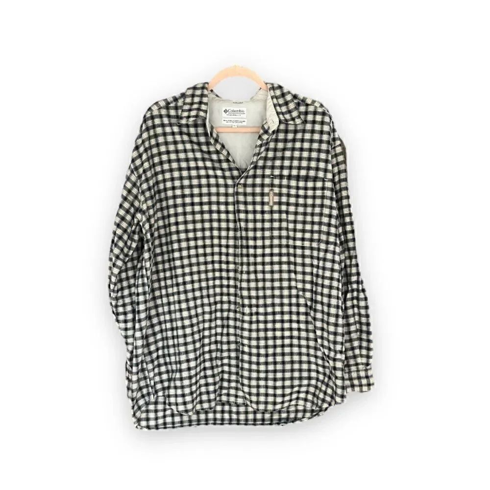 COLUMBIA | 100% Cotton Blue/Cream Flannel (XL)